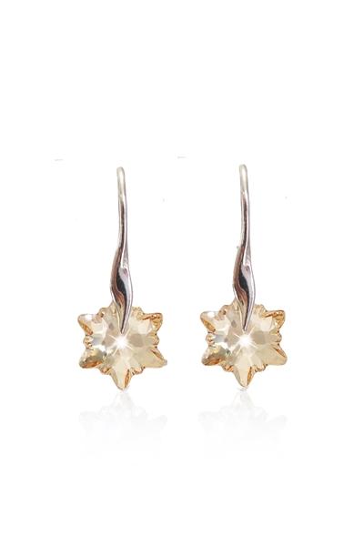 Edelweiss øreringe med Crystal Golden Shadow - Jubilæumsdesign