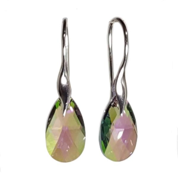 Facet Drop øreringe Crystal Paradise Shineølv - Øreringe