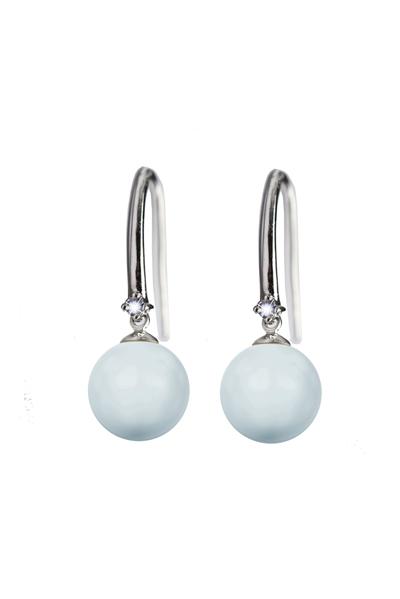 Pearlie øreringe Pastelblå - Øreringe