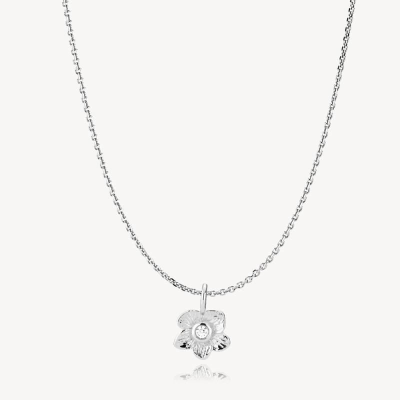 Sølv Rosa Halskæde ølv - Izabel Camille Halskæder  - 5710143096406