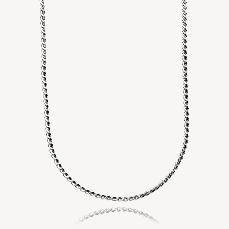 Sølv Molly Halskæde – Skinnende Sølv, 40-45 cm