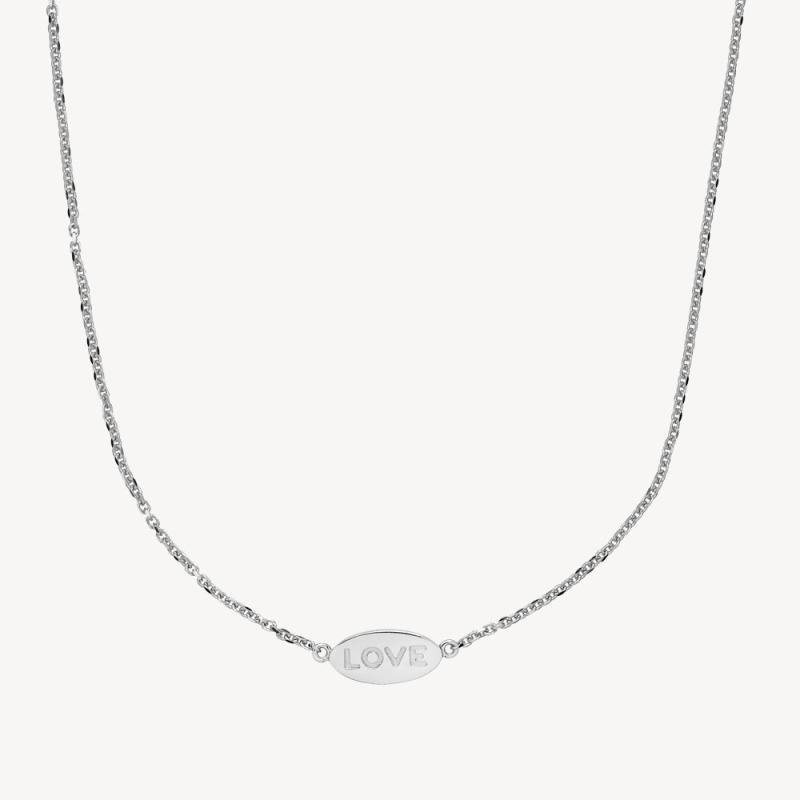 Sølv Fam Kærlighed Halskæde - Vis Din Kærlighed