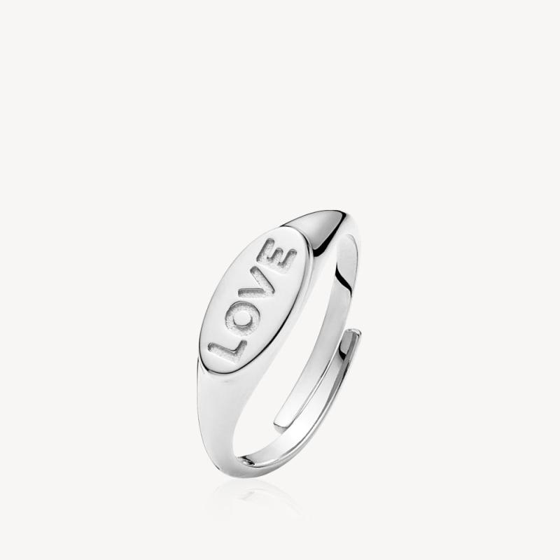 Sølv Fam Quotlovequot Ring ølv Onesize - Sistie Fingerringe