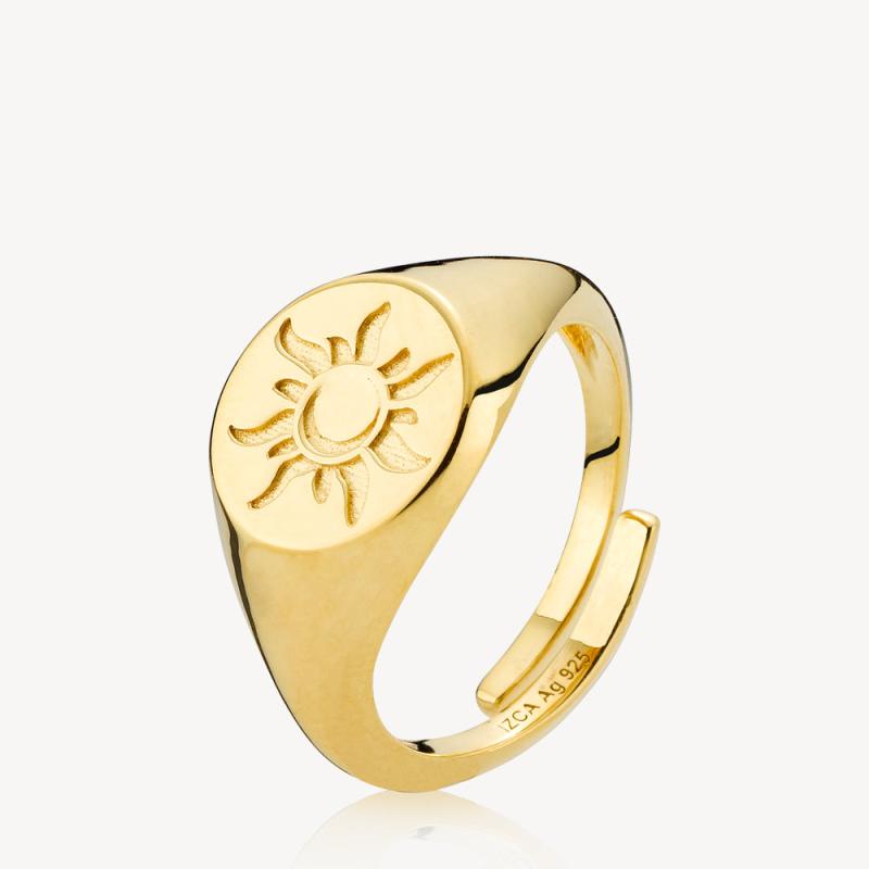 Guld Universe Ring Forgyldt Onesize - Sistie Fingerringe