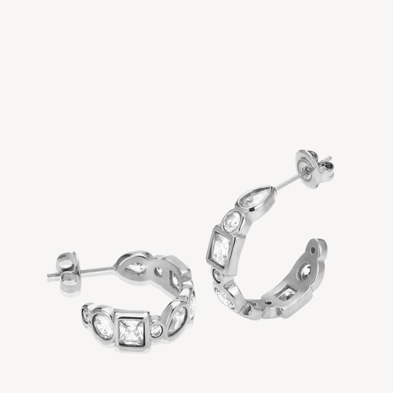 Sølv Lily Creoler Stå - Sistie2nd Øreringe