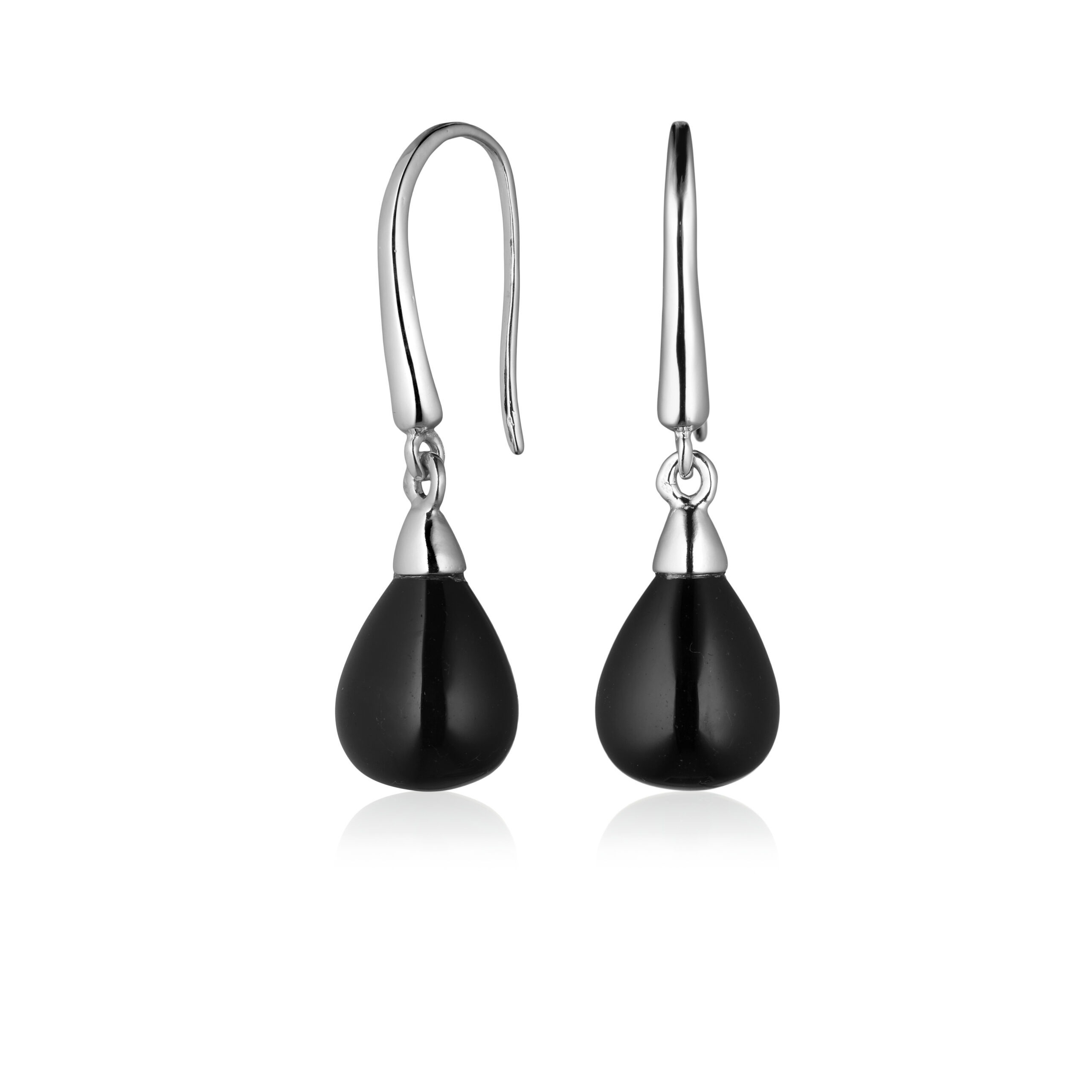 Sorte Sølvøreringe med Onyx – Elegance og Styrke