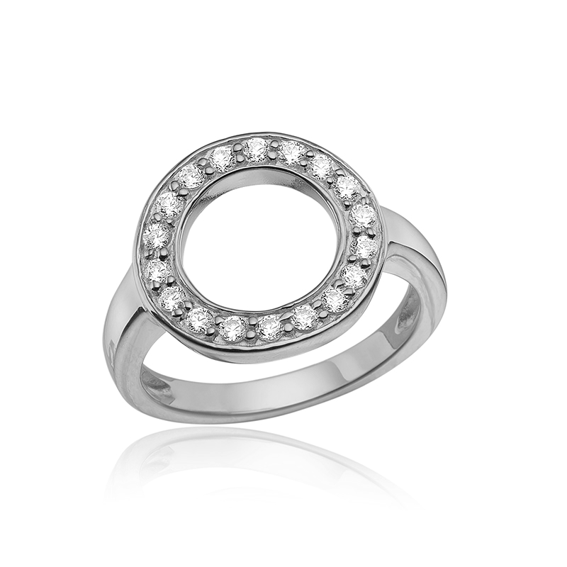 Ring Sølv Med Zirkoner - Blicherfuglsang Fingerringe