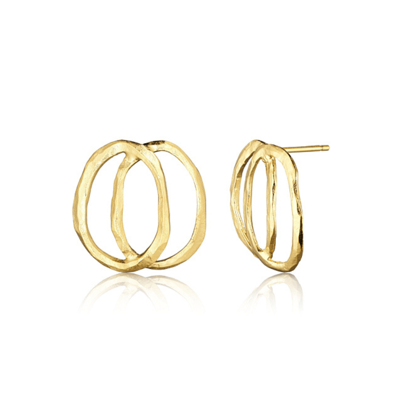 Ørestikker Forgyldt Sølv - Blicherfuglsang Ørestikkere