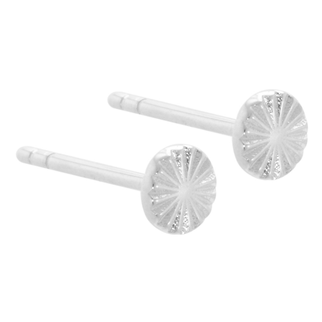 Line Coin Silver - Aqua Dulce Øreringe  - 5740013841201