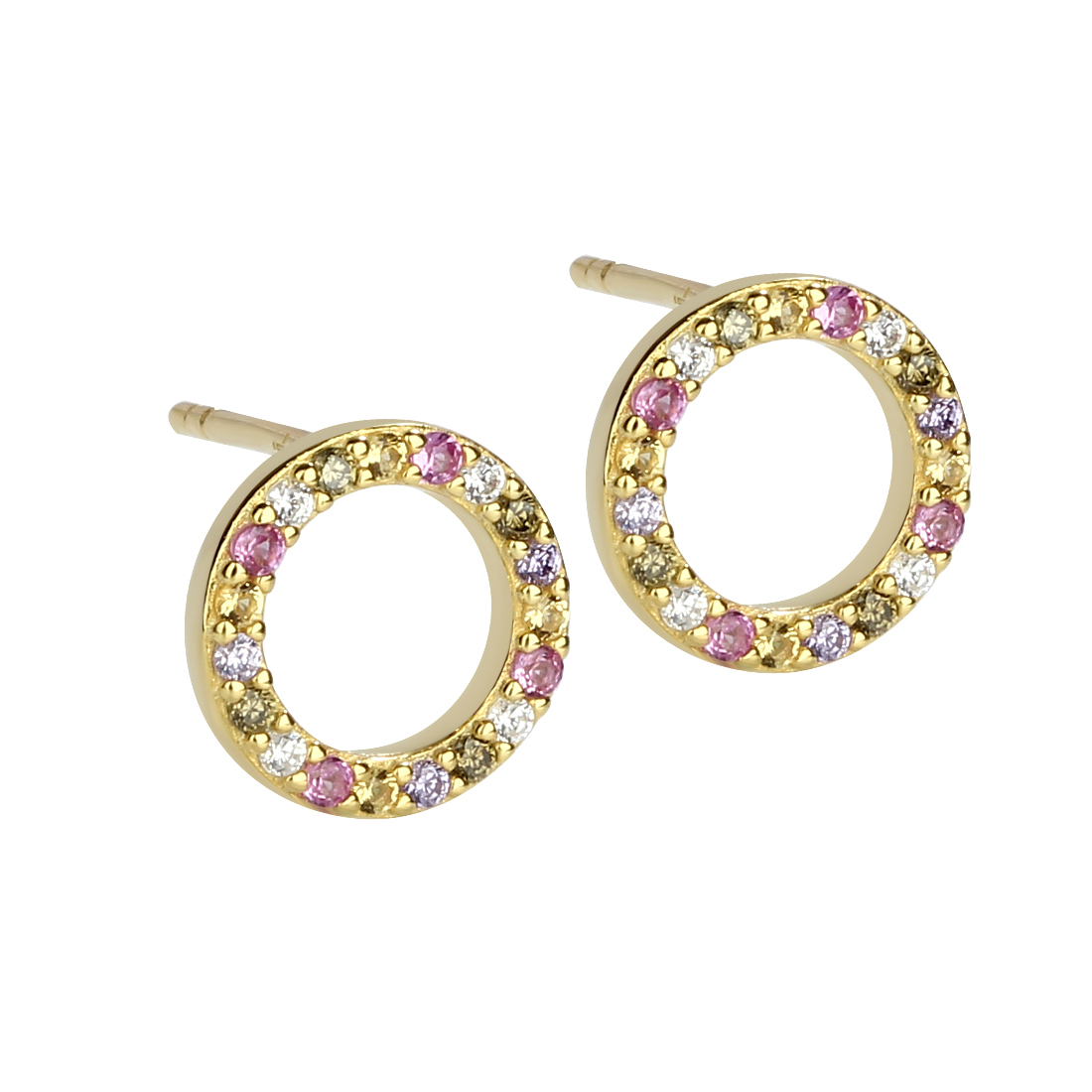 Ørestikker Pastel Circle - Aqua Dulce Øreringe  - 5740013847883