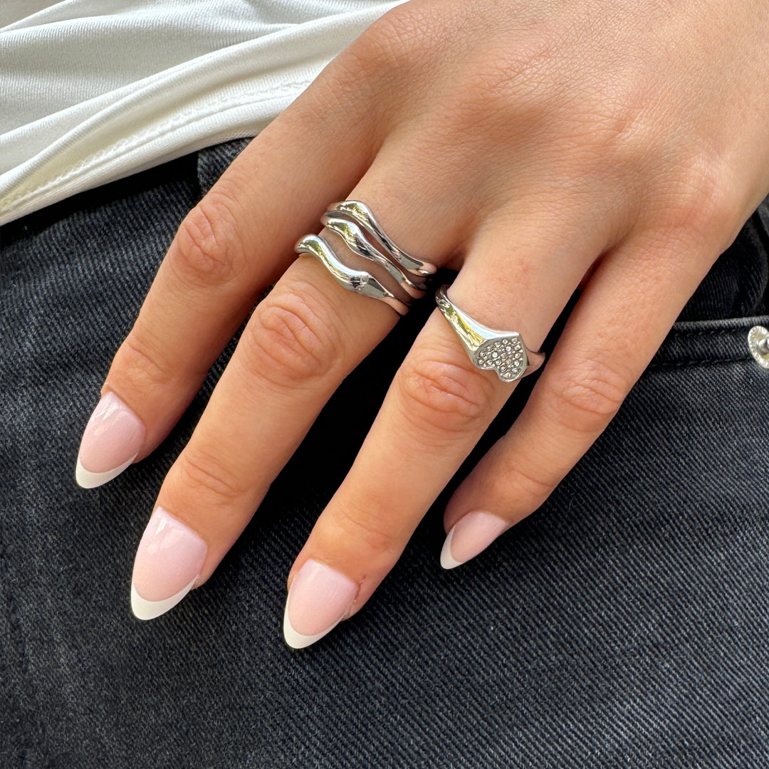 Sølv Ring Sæt - Sistieshop Fingerringe