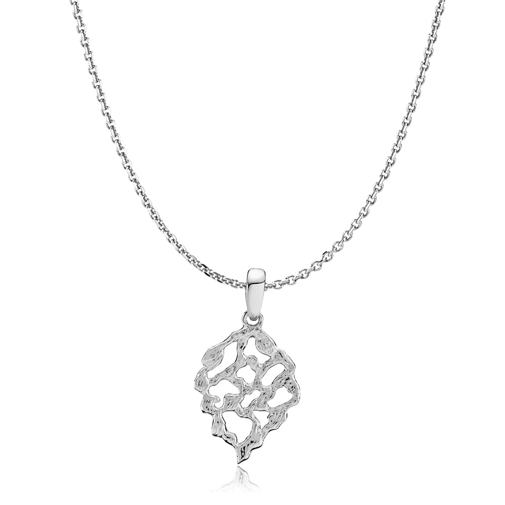 Sølv Holly Necklace With Pendant Silver 45cm - Izabel Camille Halskæder  - 5710143079492