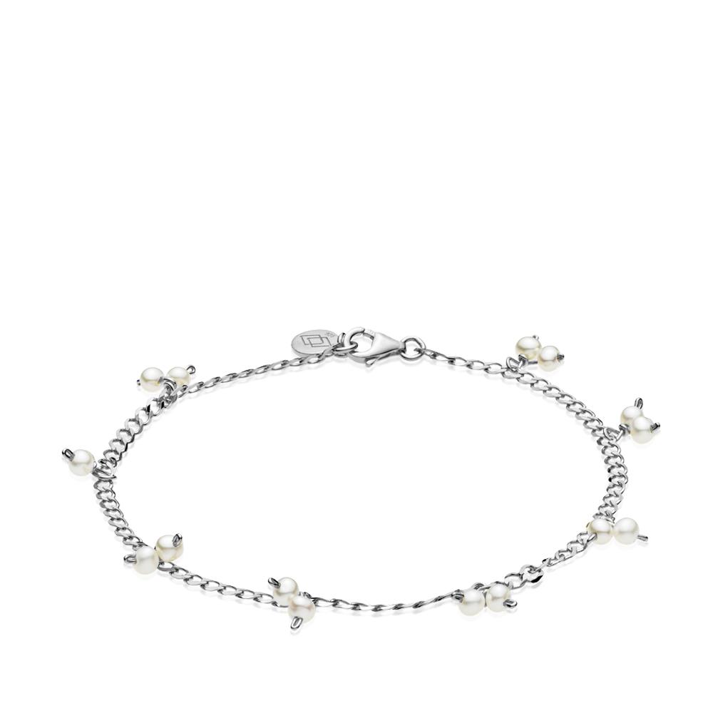 Sølv Mary Bracelet Shiny Rhodium Recycled Silver - Izabel Camille Armbånd