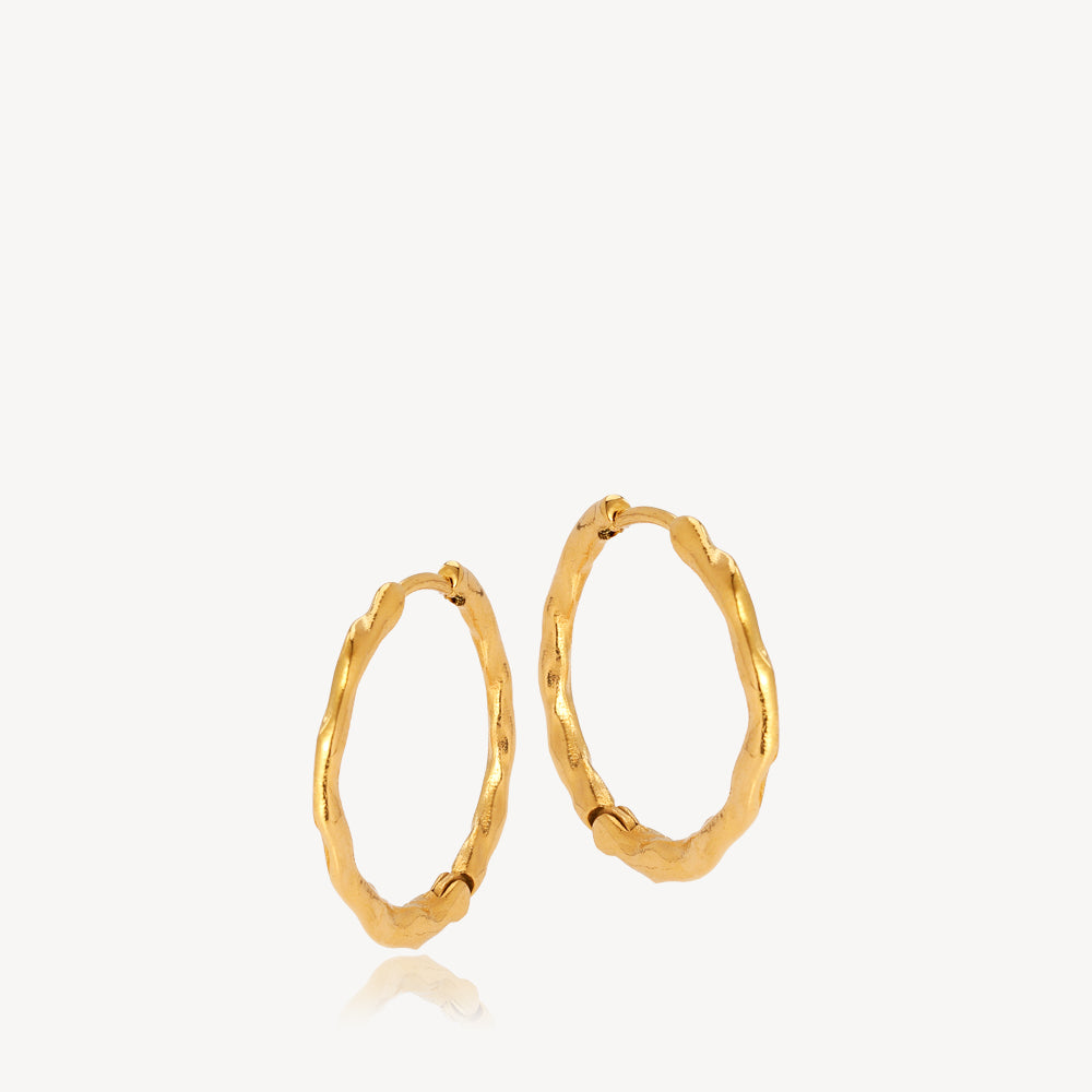 Guld Hoop Creoler Forgyldt - Sistie2nd Øreringe