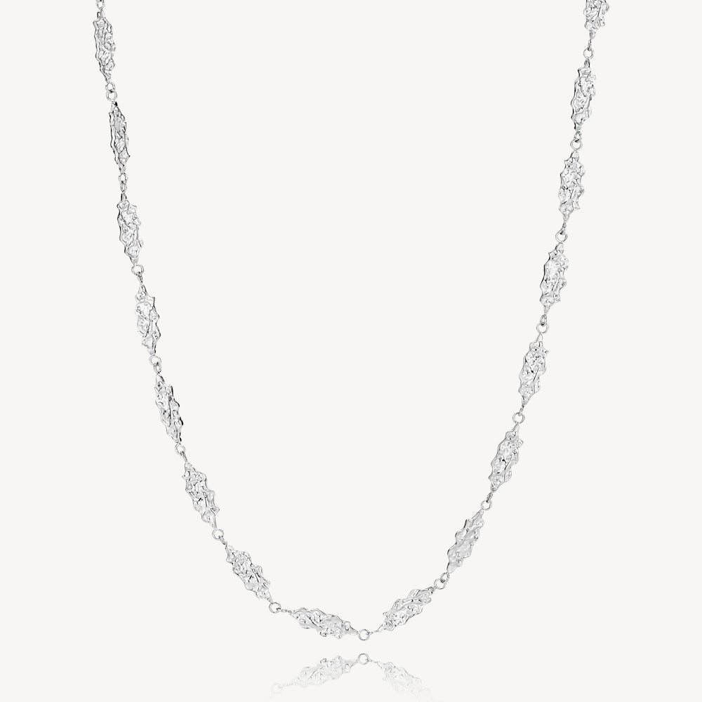 Sølv Sophia Halskæde i Stål - Perfekt til Hverdag og Fest