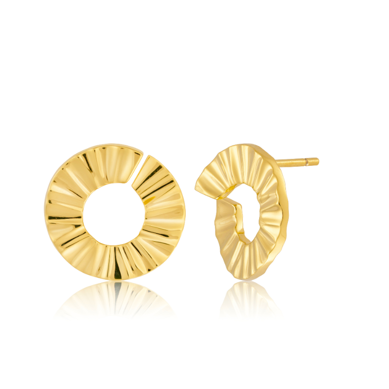 Ørestikker Guldbelagt Sølv - Blicherfuglsang Øreringe