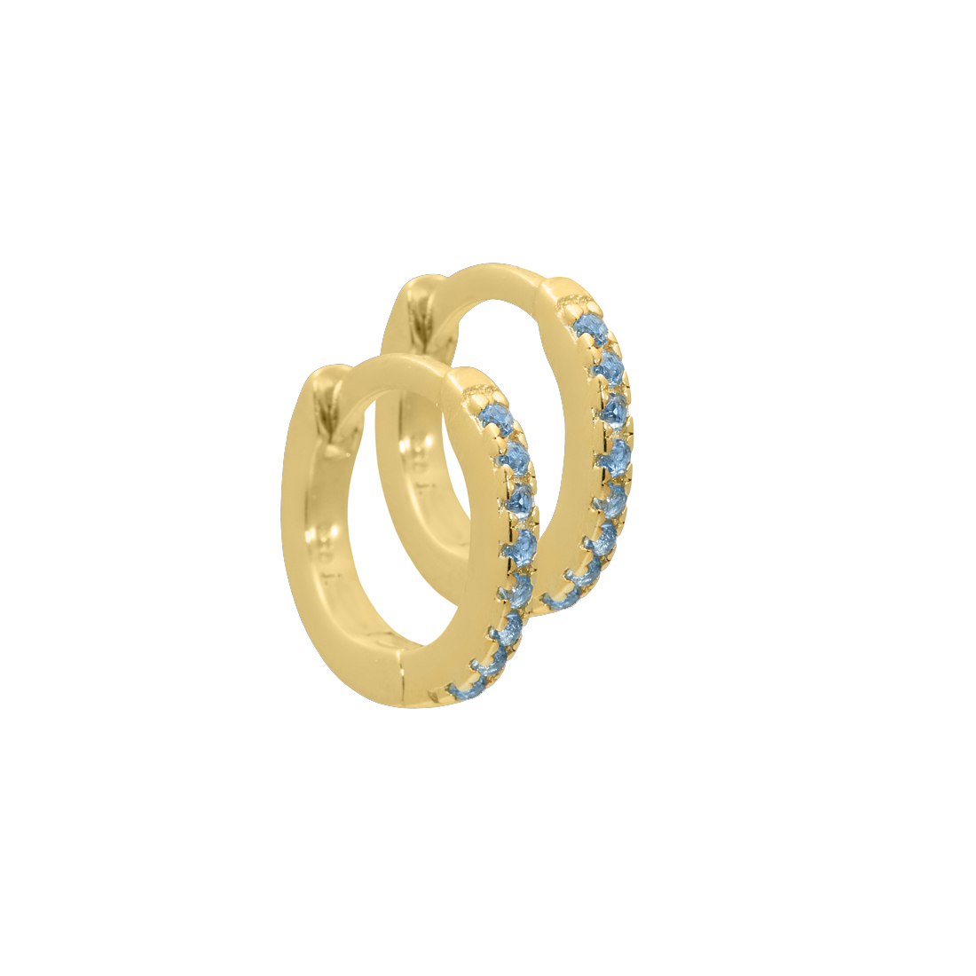 Ranva Sky Hoop Golden - Aqua Dulce Øreringe  - 5740013857950