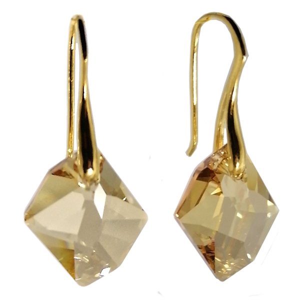 Arctic øreringe Crystal Golden Shadow Guld - Øreringe