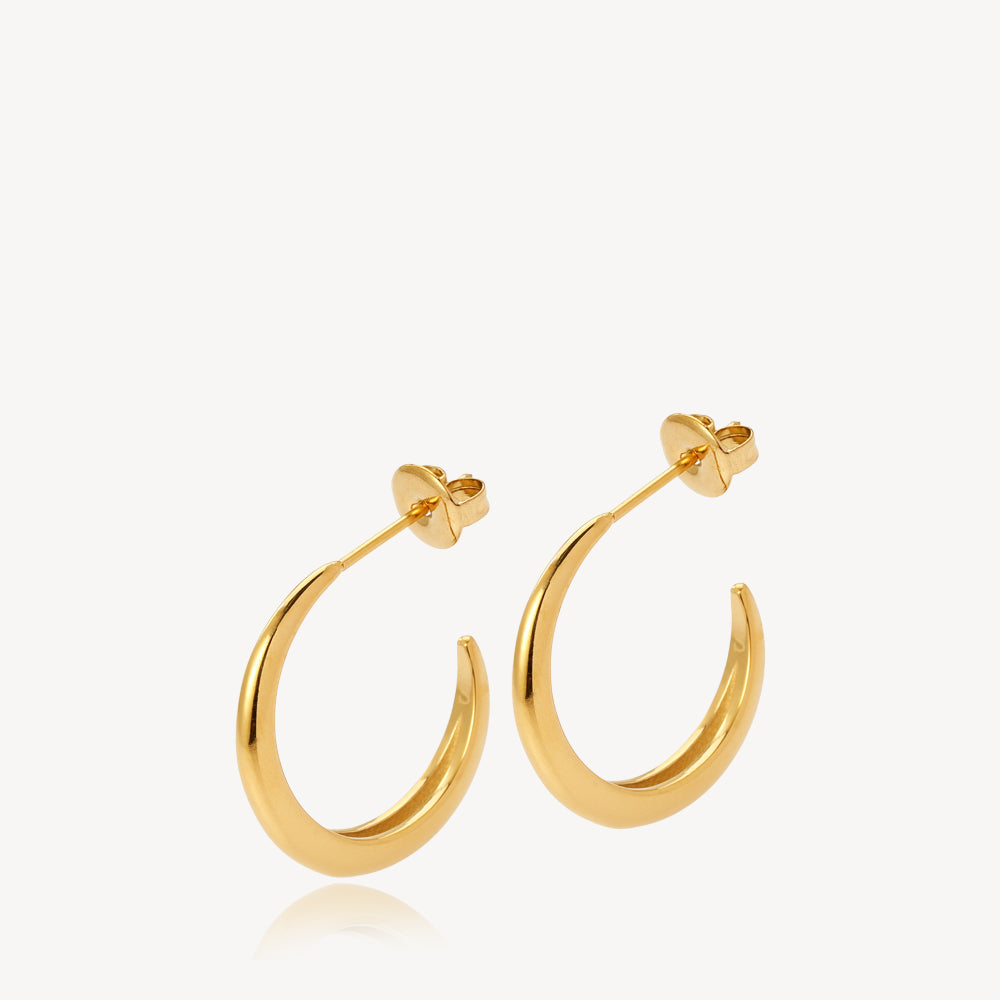 Guld Lux Creoler - Forgyldt Øreringe til Enhver Anledning