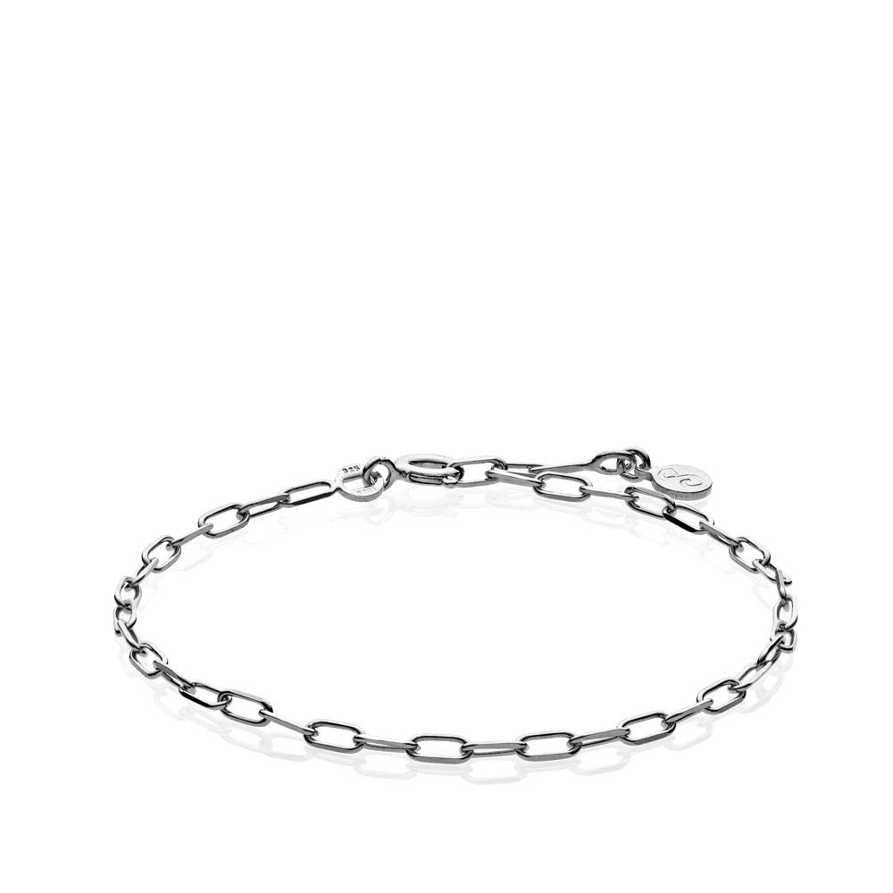 Sølv Emma Bracelet Shiny Rhodium Silver - Sistie Armbånd