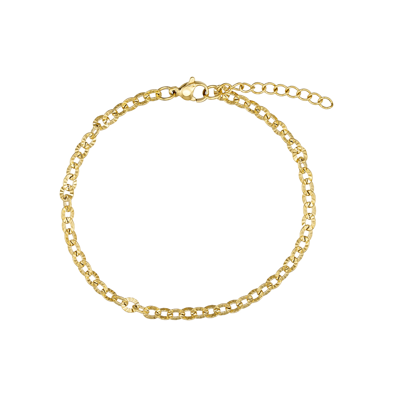 Sneak Peak Guldbelagt Ankelkæde i Slangedesign - Must-Have!