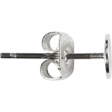 Forsølvede Ørestik - 100 stk til DIY Smykker