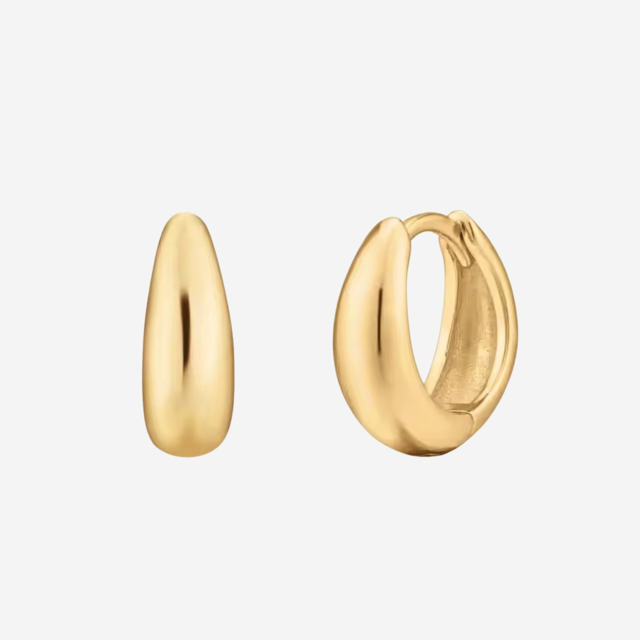 Ease Earrings Forgyldt - Khaai Studio Øreringe