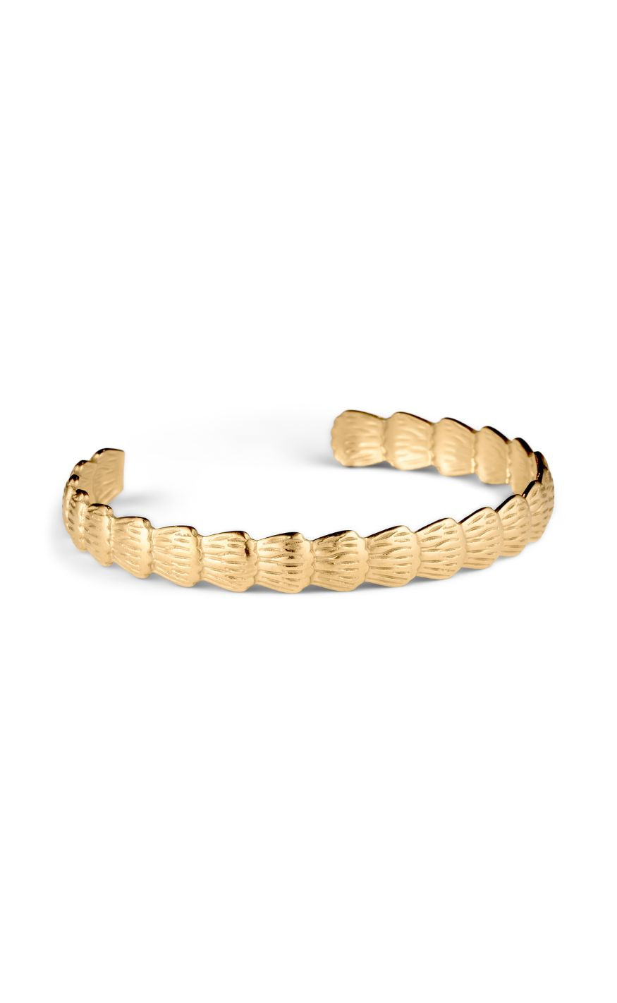 Guld Smykkeli Copenhagen Armbånd Shelly med Muslingedetaljer