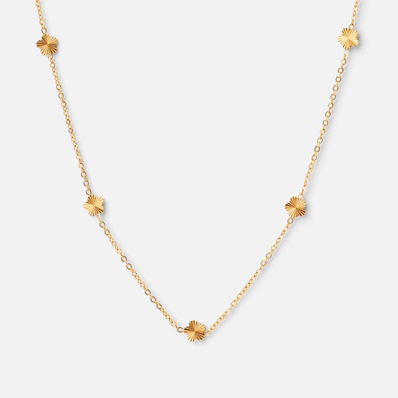 Scattered Flower Halskæde 18k Guldbelagt - Josephine Nord Halskæder