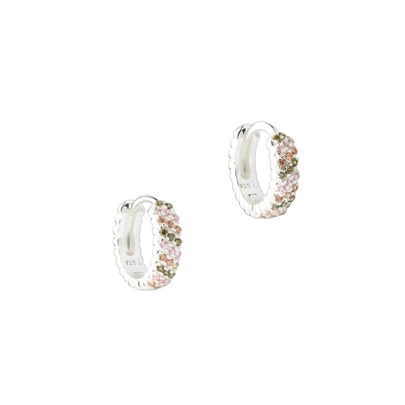 Blush Hoop Silver - Aqua Dulce Øreringe  - 5740013862091