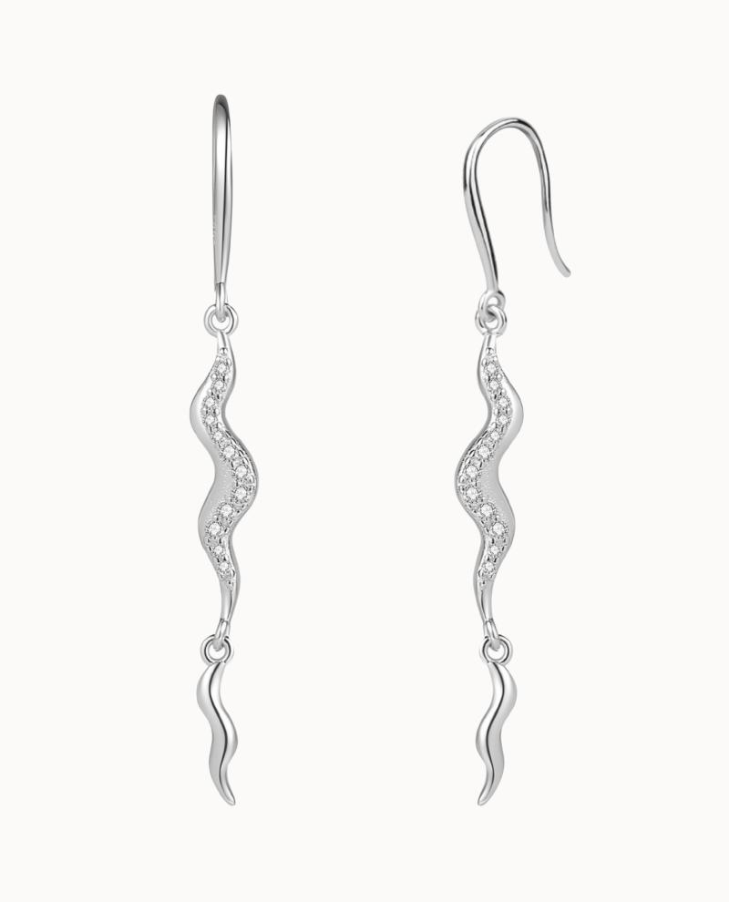 Aurora Earrings Sølv - Nava Copenhagen Øreringe - 05715461002887