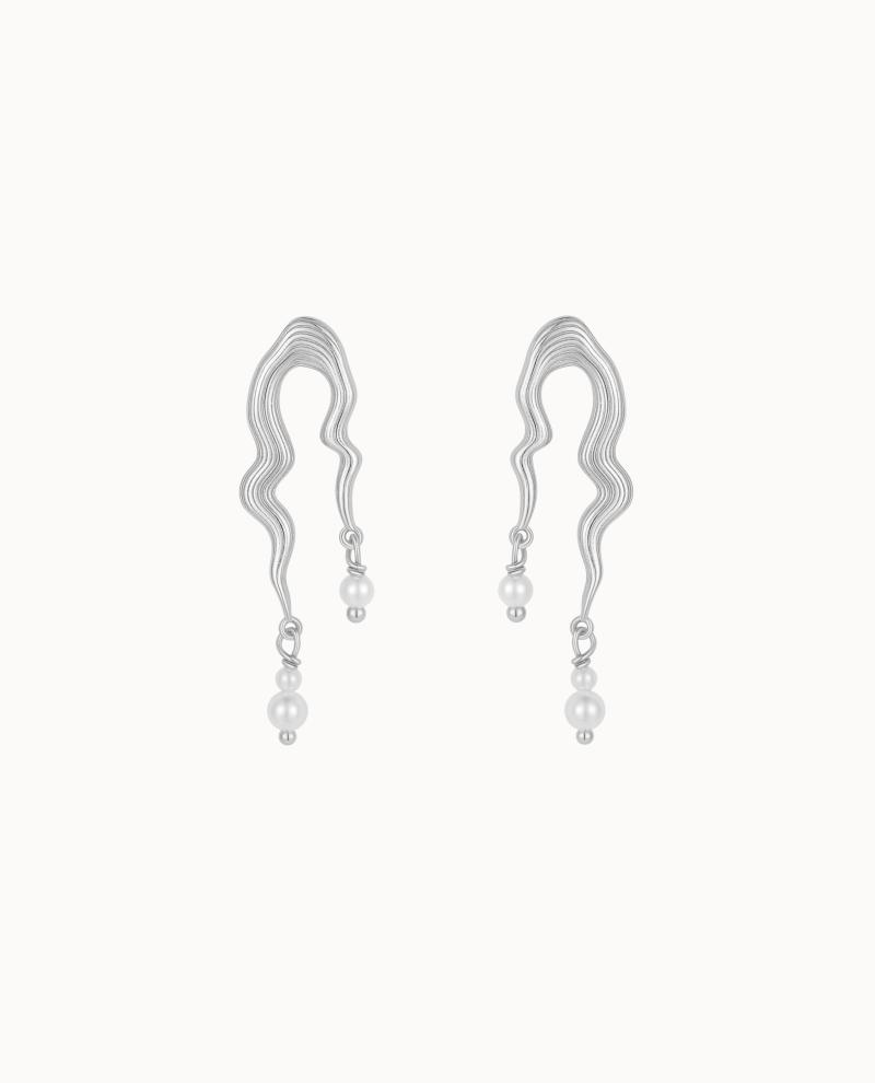 Caer Earrings Sølv - Nava Copenhagen Øreringe  - 5715461007899