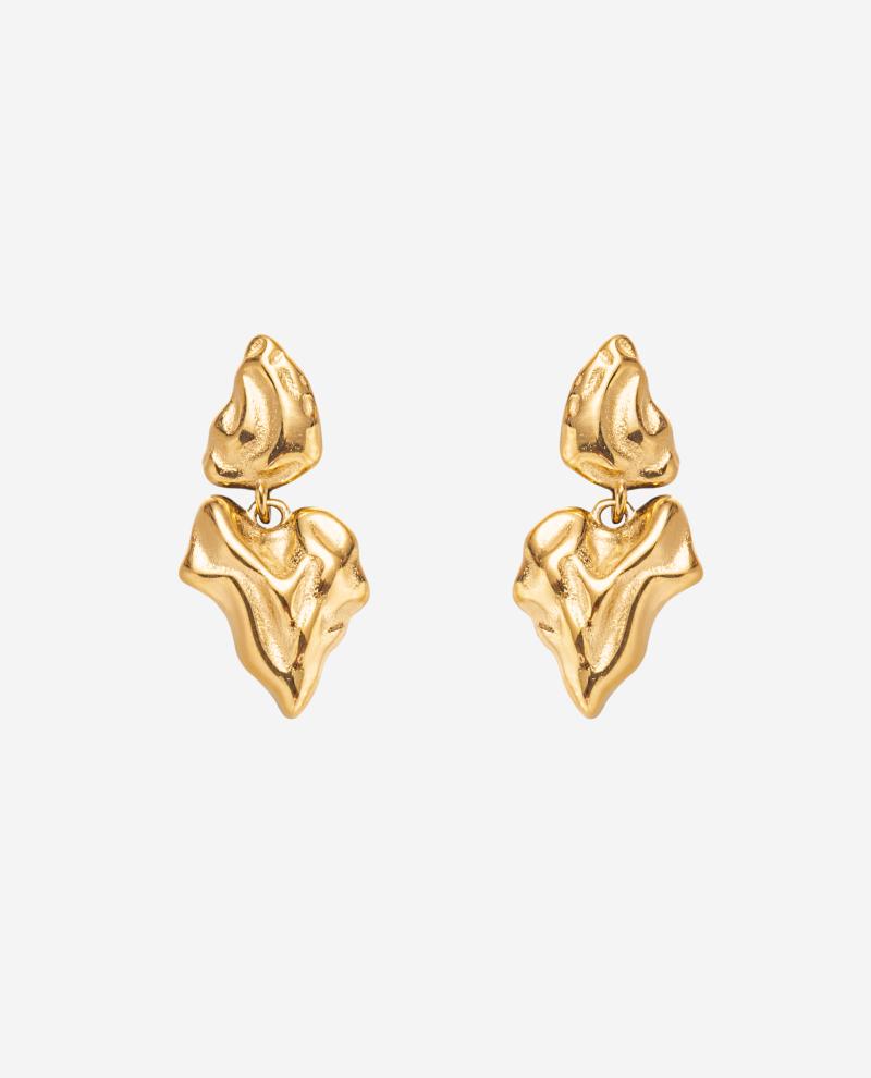 Crush Earrings Forgyldt - Khaai Studio Øreringe  - 05715461010721