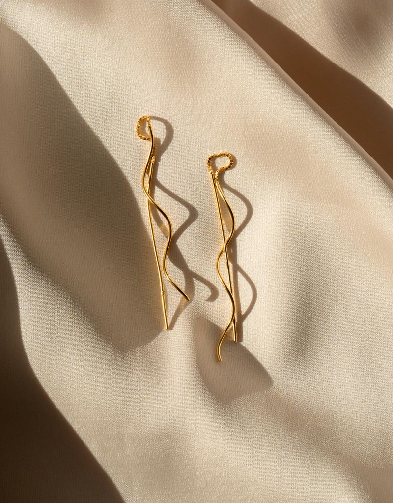 Ava Guld øreringe Nyt Design - Øreringe