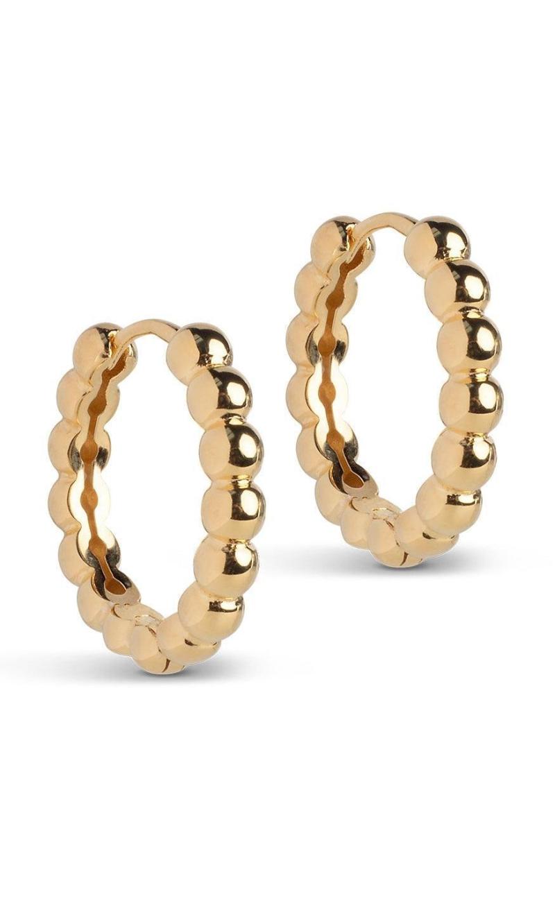 925S/GP Enamel Copenhagen Ball Gold Colour - Øreringe  - 5714274033682