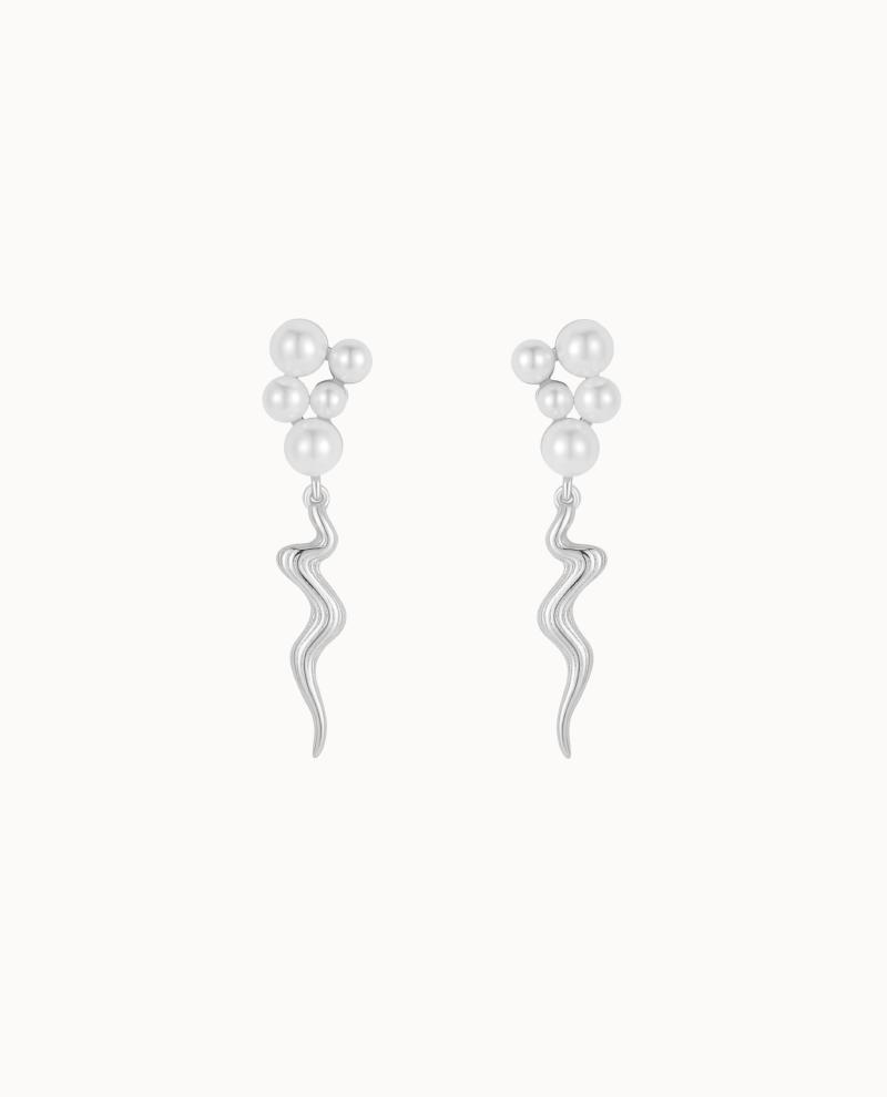 Kanasu Earrings Sølv - Nava Copenhagen Øreringe  - 5715461007714