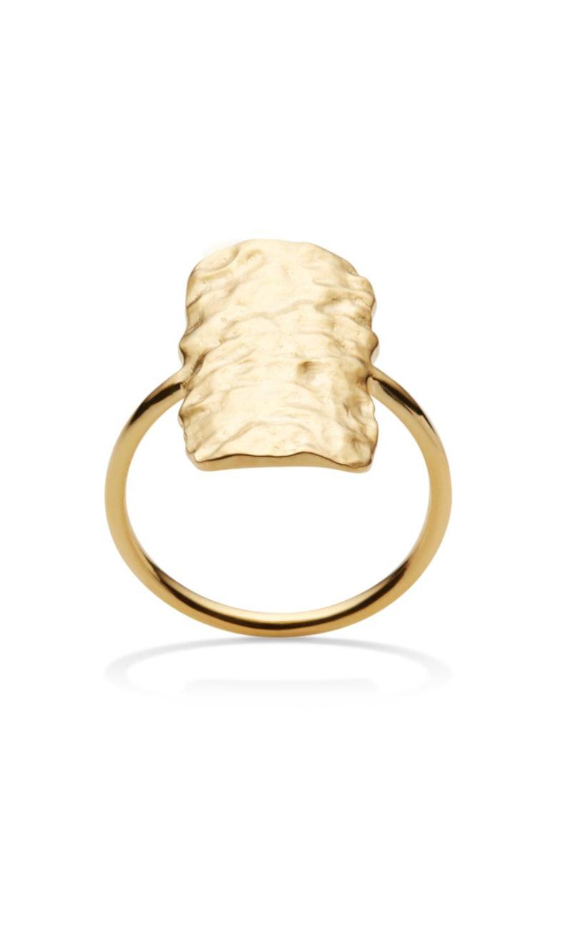 Guld Maanesten Ring Cuesta Gold Colour - Maanesten Fingerringe  - 5715336002622