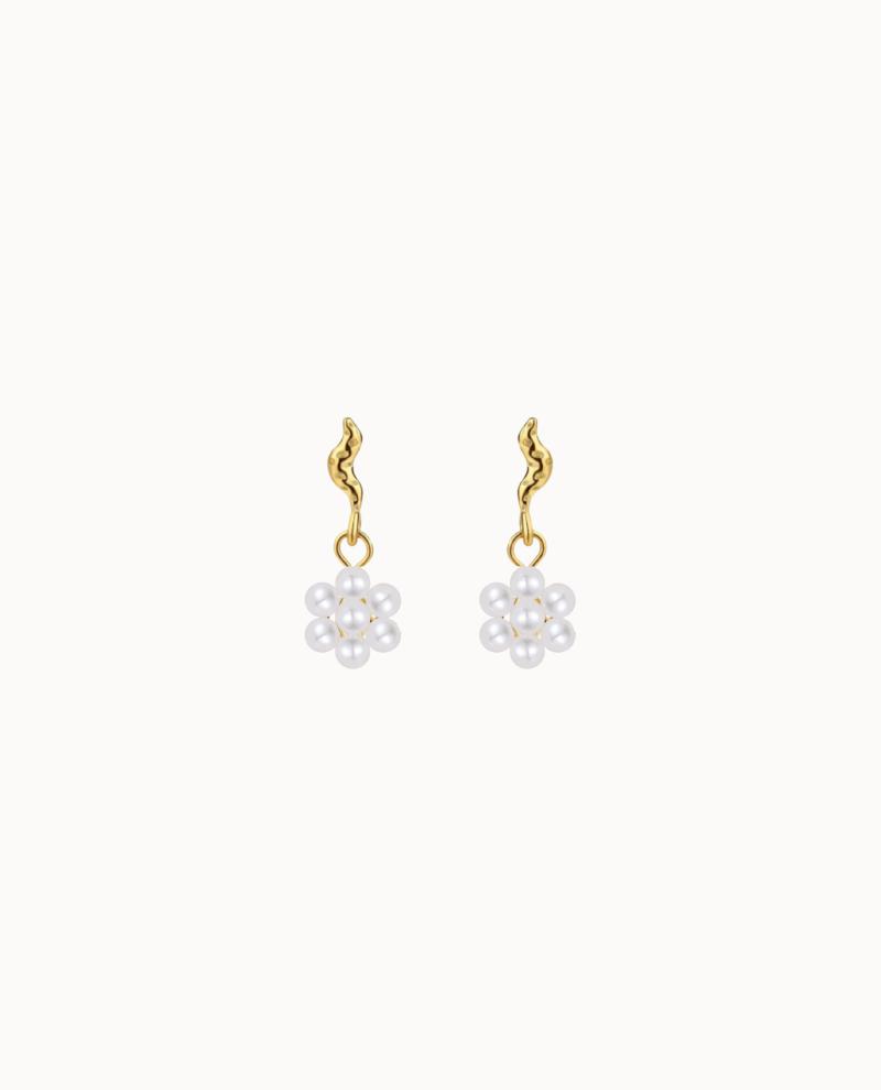 Camelia Earrings Forgyldt - Nava Copenhagen Øreringe  - 05715461006175
