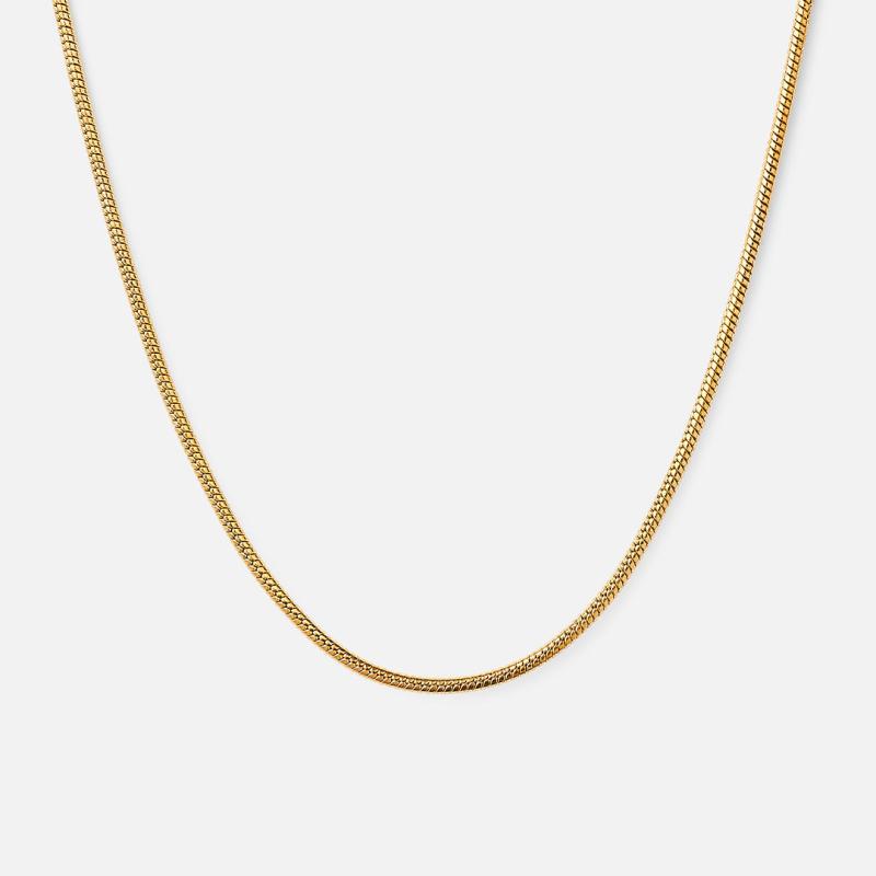 Square Snake Halskæde 18k Guldbelagt - Josephine Nord Halskæder