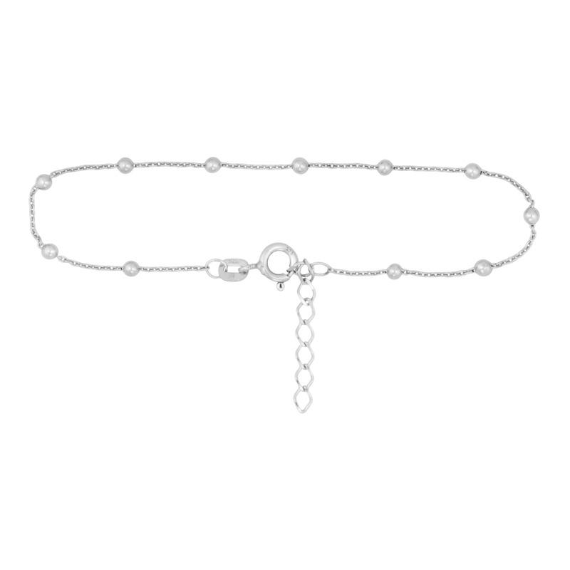 Ankelkæde Sølv Med Kugler - Blicherfuglsang Ankelkæder