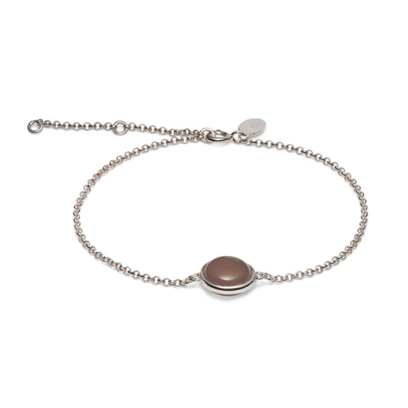 Armbånd Sølv Med Grå Agat - Blicherfuglsang Armbånd