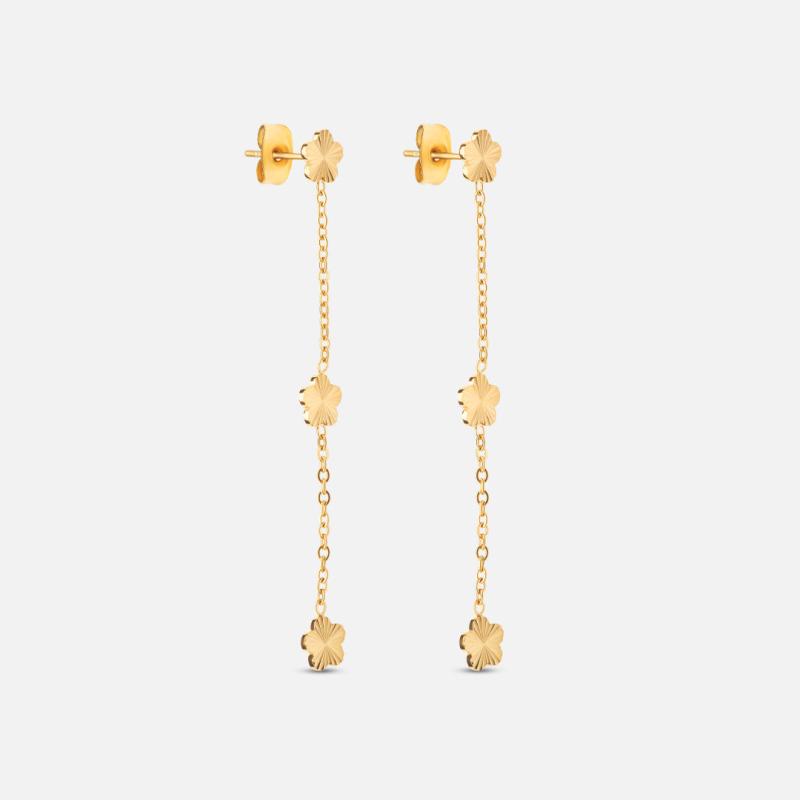 Scattered Flower 18k Guldbelagt - Josephine Nord Øreringe