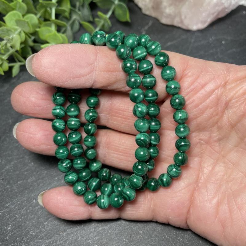 Malakit Armbånd 6mm - Malakit Armbånd
