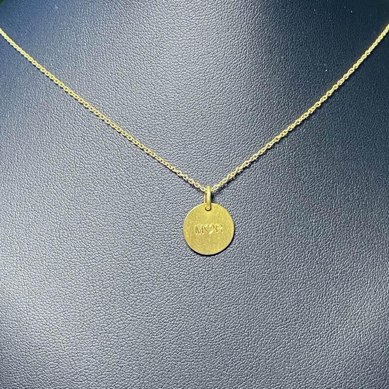 Mor Halskæde Forgyldt Sterlingsølv 10mm - Halskæder