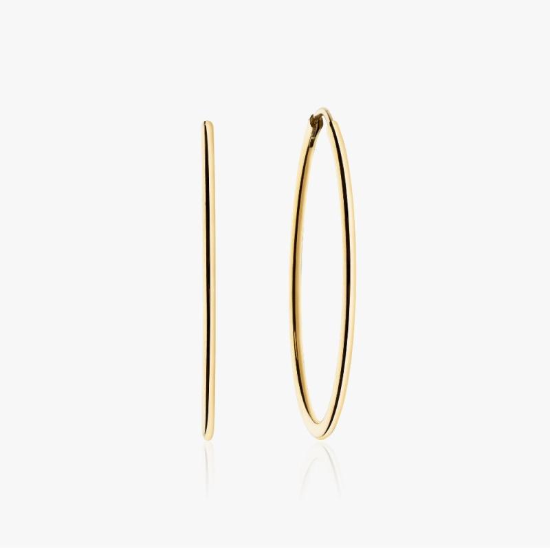 40mm Hoops 14k Guldbelagt - Øreringe