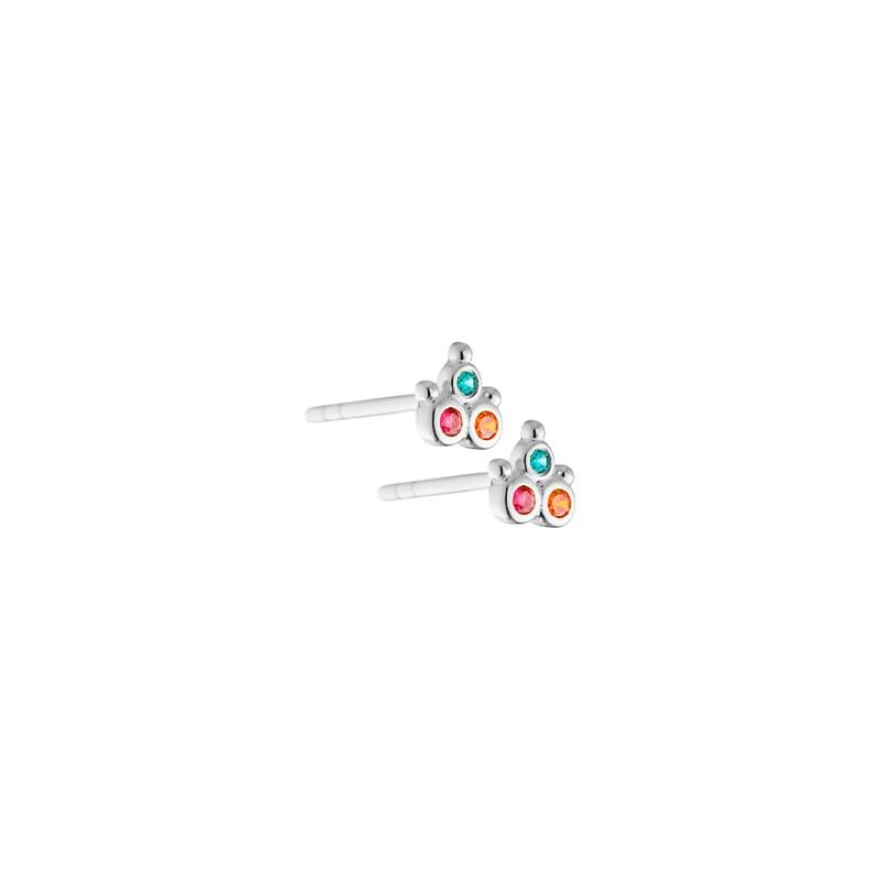 Summer Flower Silver - Aqua Dulce Øreringe  - 5740013842192