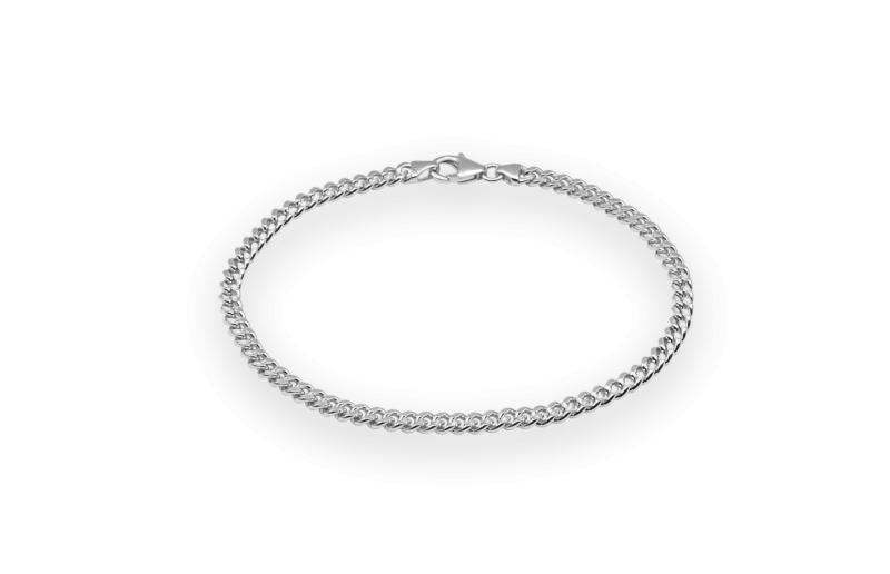 Sølv Curb Bracelet Silver - Ix Studios Armbånd  - 5714534000607