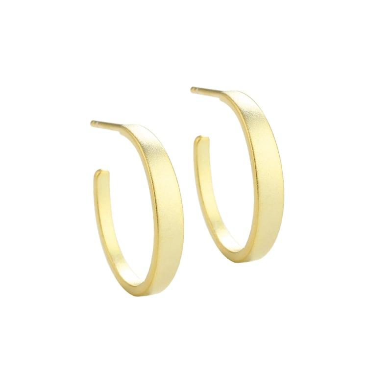 Hoop Sand Golden - Aqua Dulce Øreringe  - 5740013852672