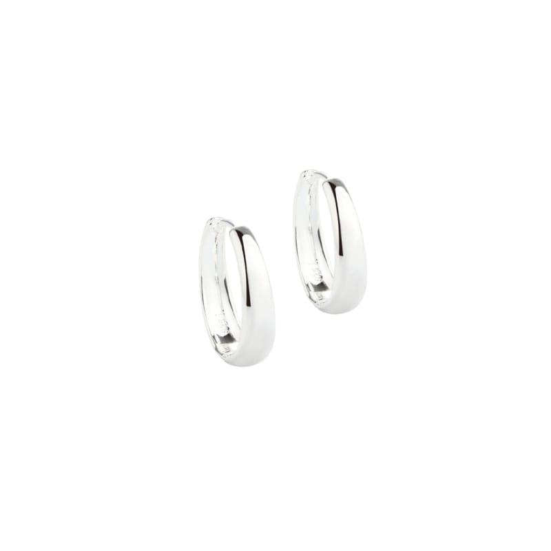 Emma Hoop Silver - Aqua Dulce Øreringe  - 5740013852986
