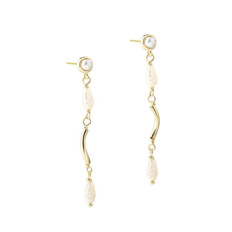 Alura Earstud Golden - Aqua Dulce Øreringe  - 5740013863234